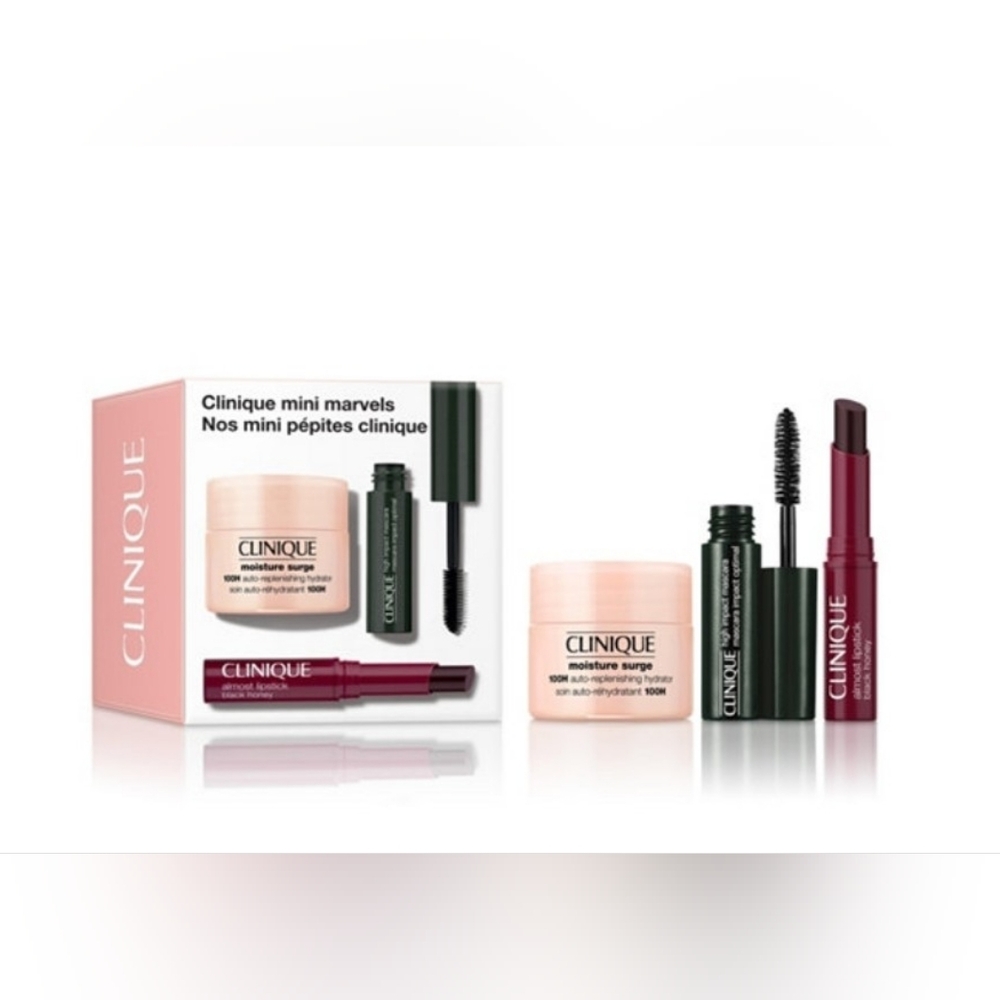 Clinique Mini Marvels Discovery Set : Mascara, Lipstick And Moisture Surge